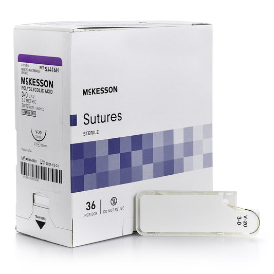 McKesson Brand McKesson Suture with V-20 Needle SJ416H, Box of 36