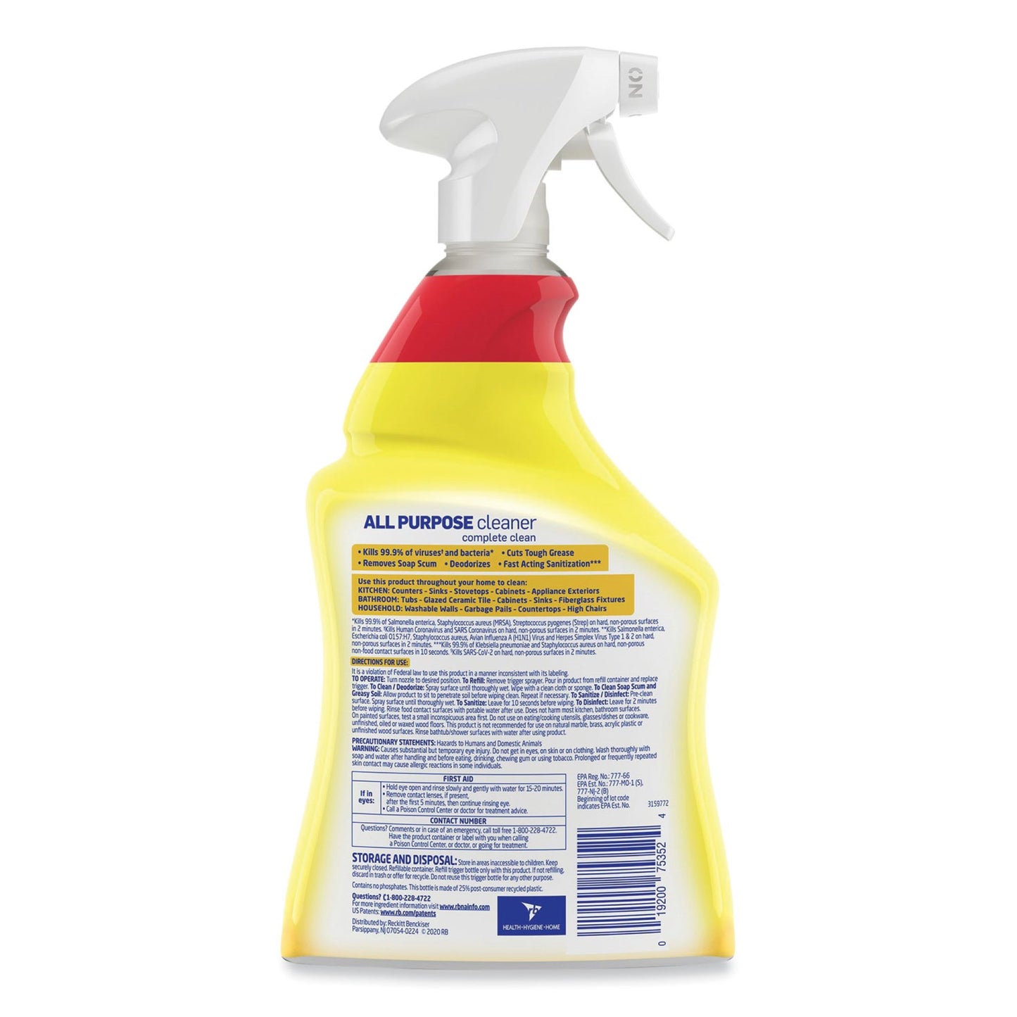 Lysol® All Purpose Cleaner, Lemon Breeze RAC75352CT