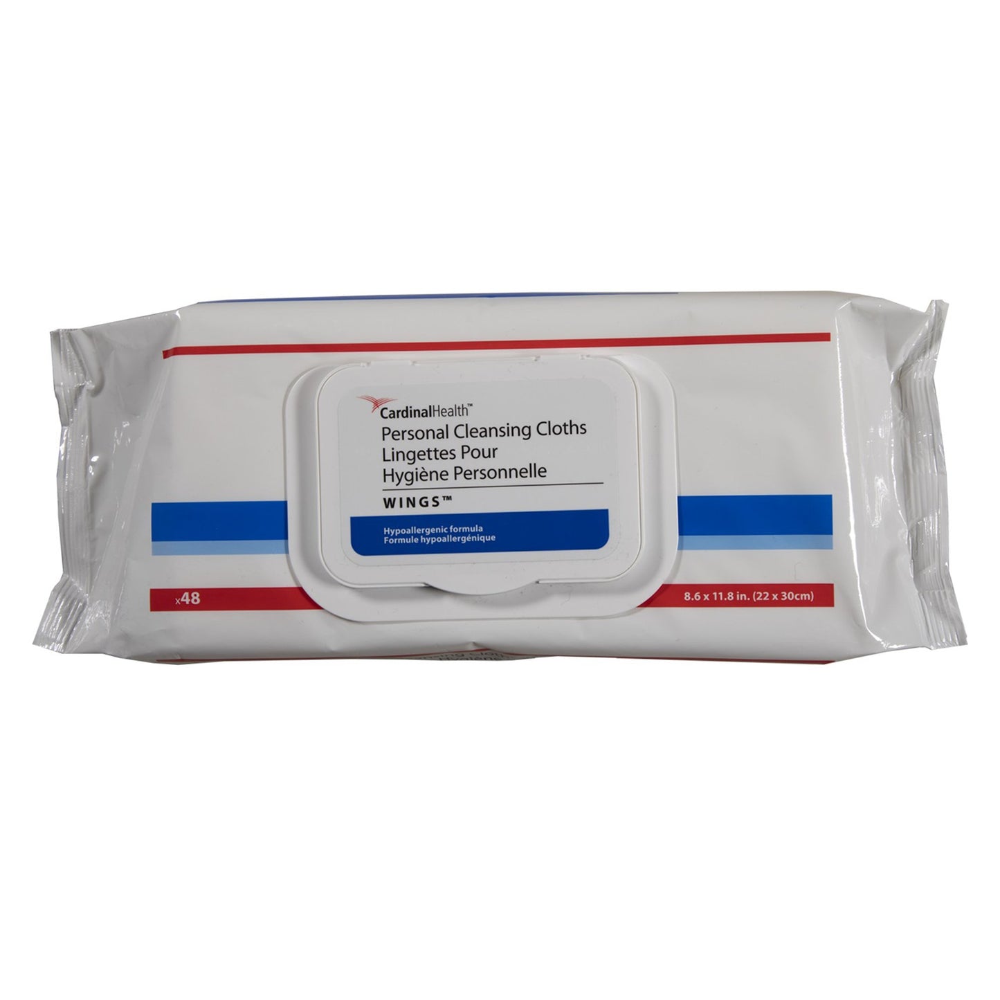 Personal Cleansing Wipe Cardinal Health™ Wings™ Soft Pack Scented 48 Count - 5199S
