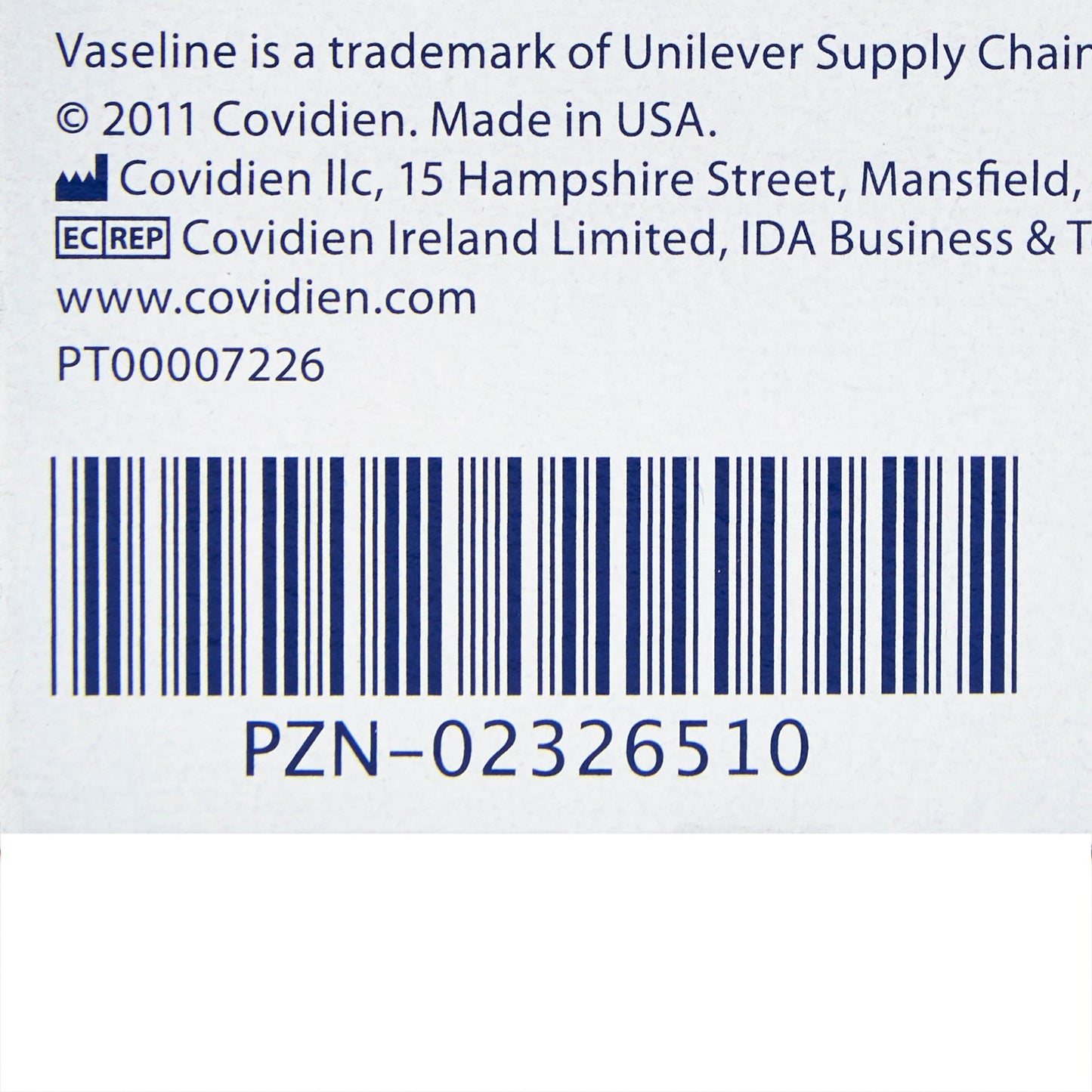 Vaseline® Petrolatum Impregnated Dressing, 1 x 8 Inch 8884417601