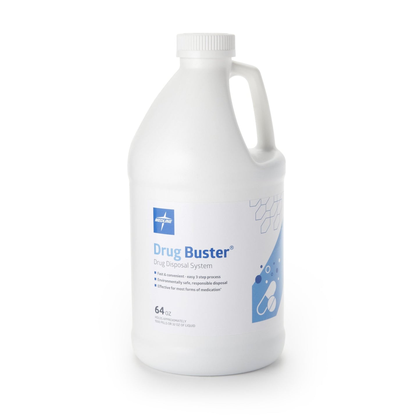 Medline Drug Buster System Drug Disposal Solution OTC3200, Case of 4