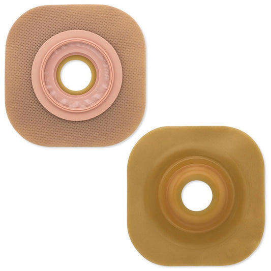Ostomy Barrier FlexWear™ Precut, Standard Wear Adhesive Tape 57 mm Flange Red Code System Hydrocolloid 1-1/8 Inch Opening - 14505