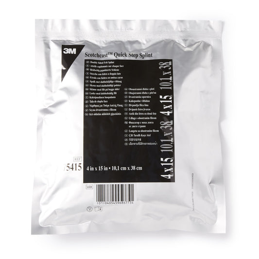 3M™ Scotchcast™ Quick Step Double Sided Felt Padded Splint, 4 x 15 Inch 75415