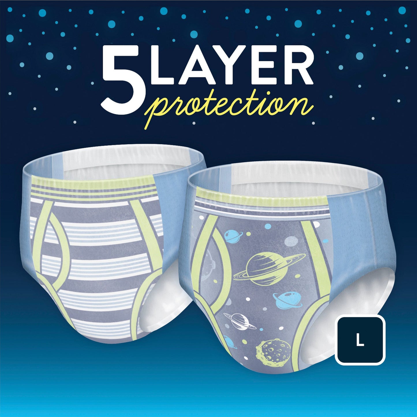 Goodnites® Boys Heavy Absorbency Nighttime Underwear, Large 53359