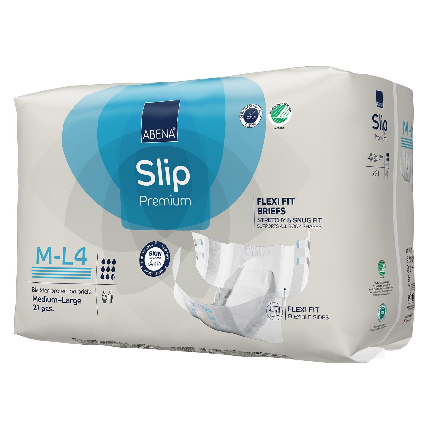 Abena® Slip Premium Flexi Fit Incontinence Briefs, M-L4 1000021166