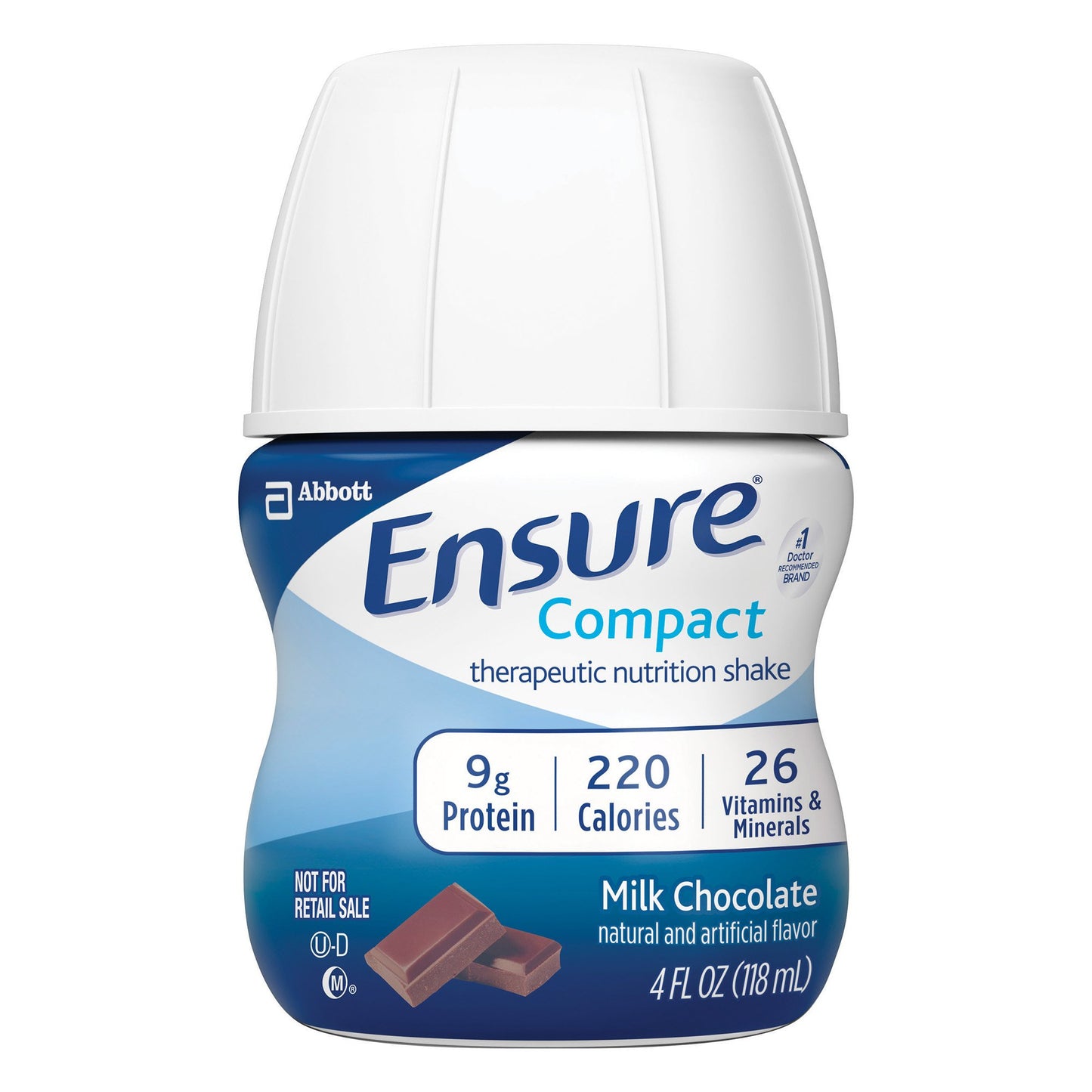Oral Supplement Ensure® Compact Therapeutic Nutrition Shake Milk Chocolate Flavor Liquid 4 oz. Bottle - 64362
