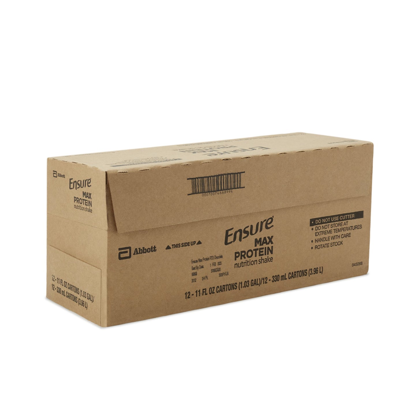 Ensure® Max Protein Nutrition Shake, Chocolate, 11-ounce carton 66899