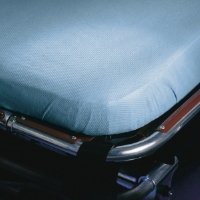 Stretcher Sheet Snug-Fit® Fitted 40 X 89 Inch Blue Nonwoven / Polyethylene Disposable - 54311