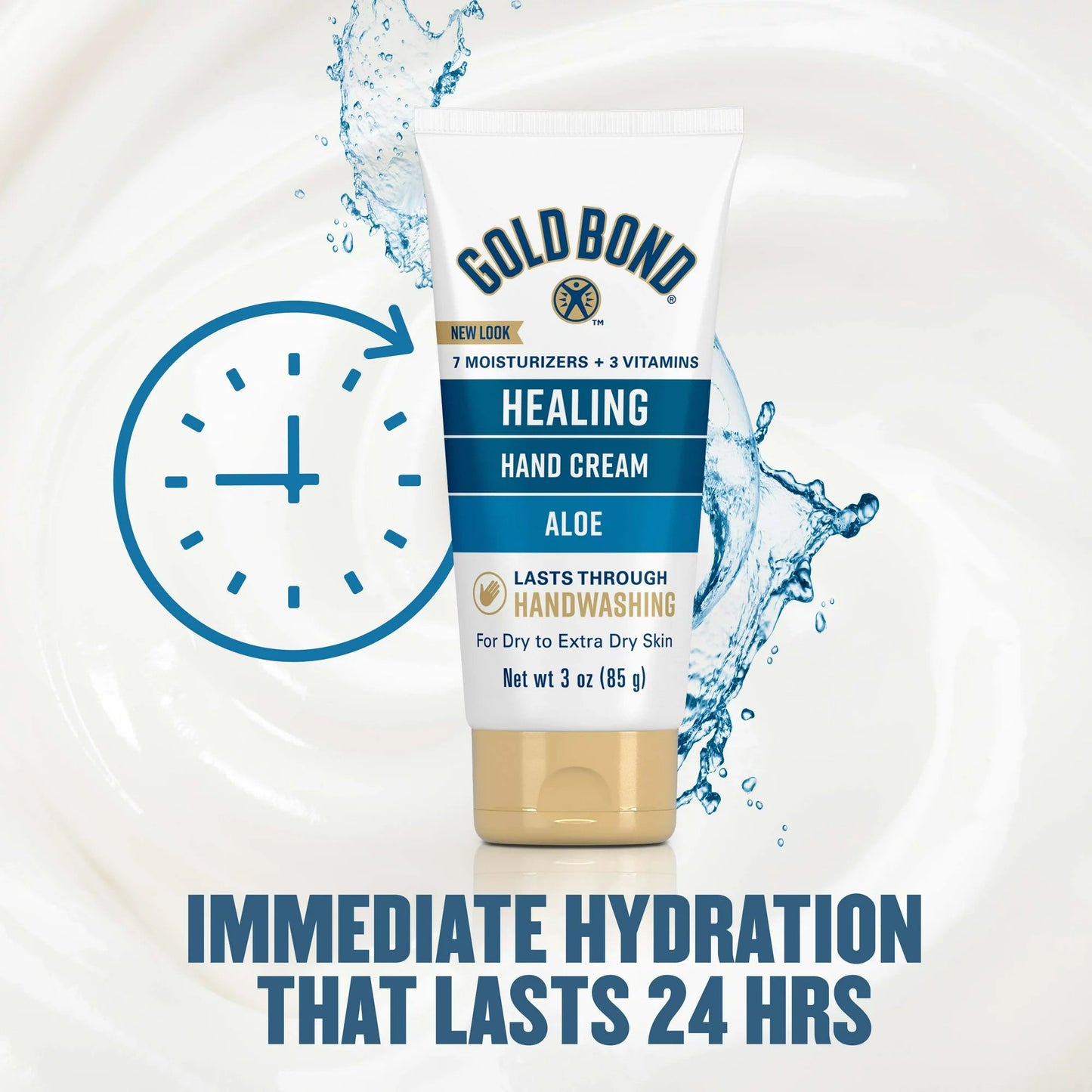 Hand Moisturizer Gold Bond® Healing 3 oz. Tube Scented Cream 04116705510