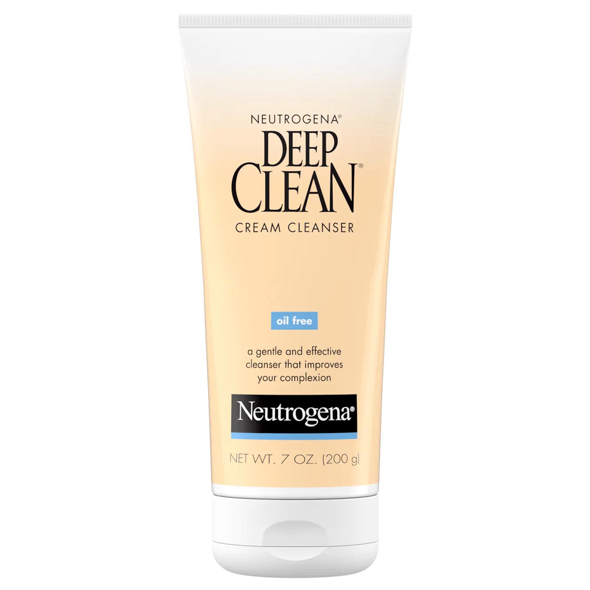 Neutrogena Deep Clean Cream Cleanser Oil Free 7 oz product package