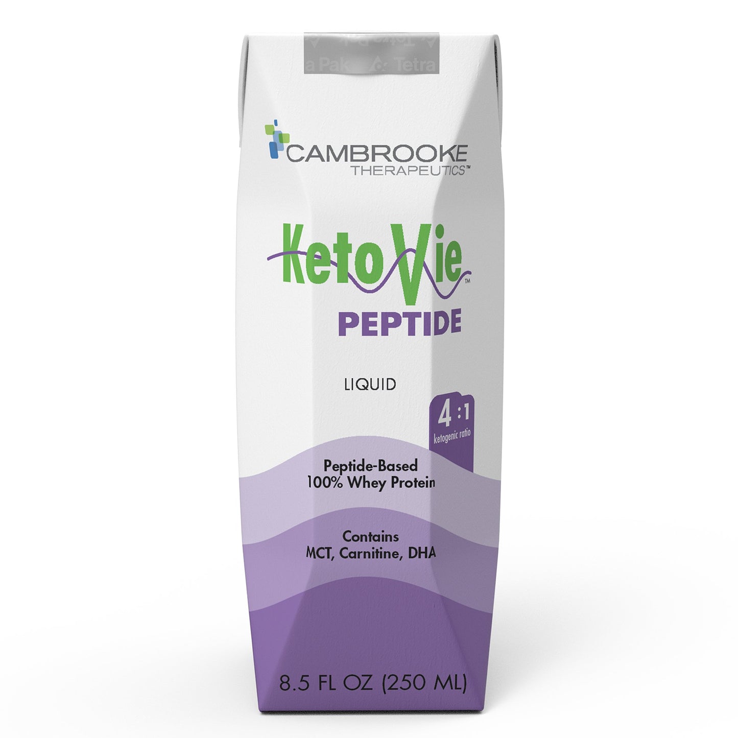 Oral Supplement KetoVie® Peptide 4:1 Unflavored Liquid 8.5 oz. Carton - 50303