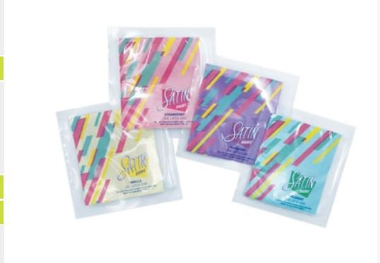 Glyde® Satin Dams™ Oral Dam, Assorted Flavors, 6 x 10 Inch LGDMXU