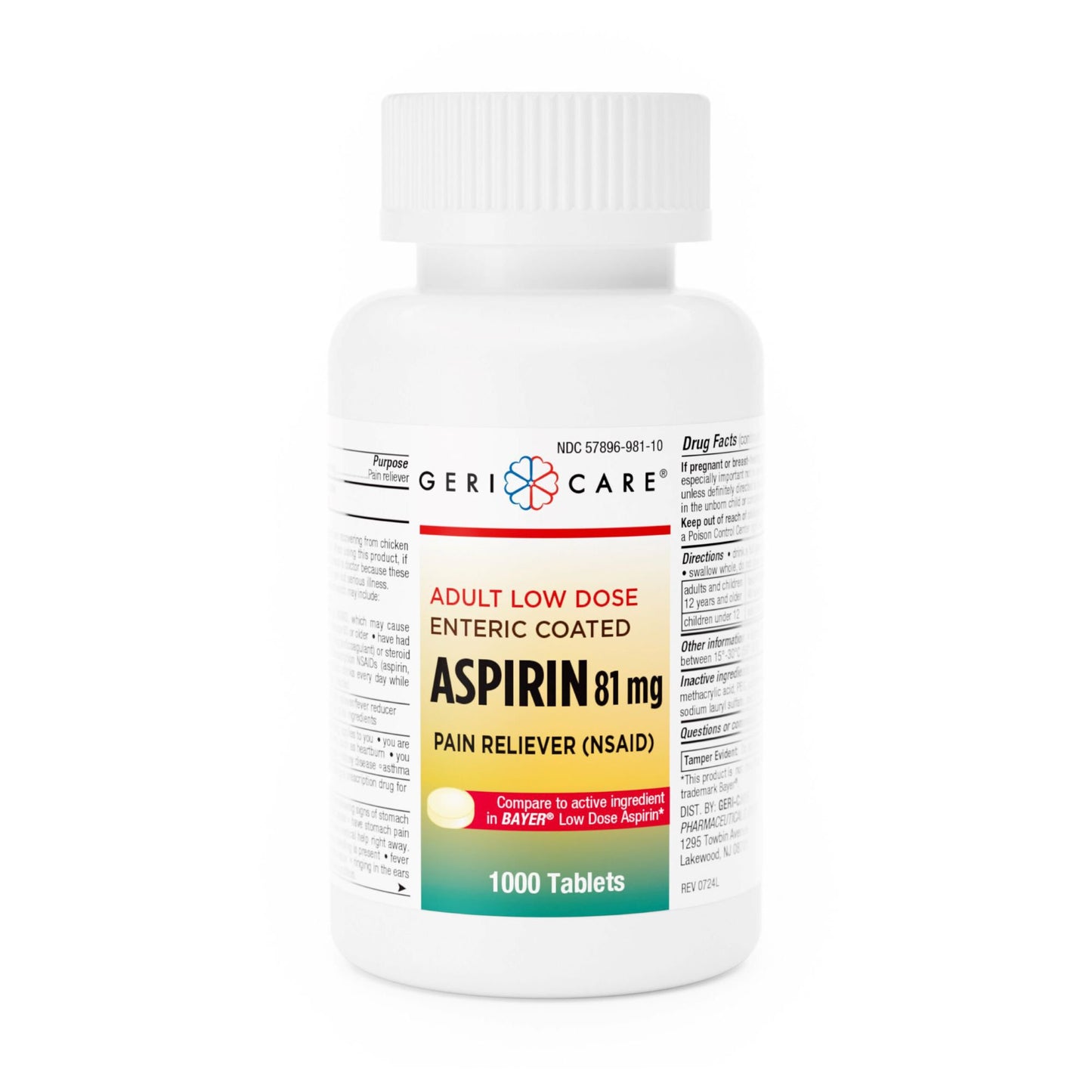 Geri-Care Low Dose Aspirin 981-10-GCP