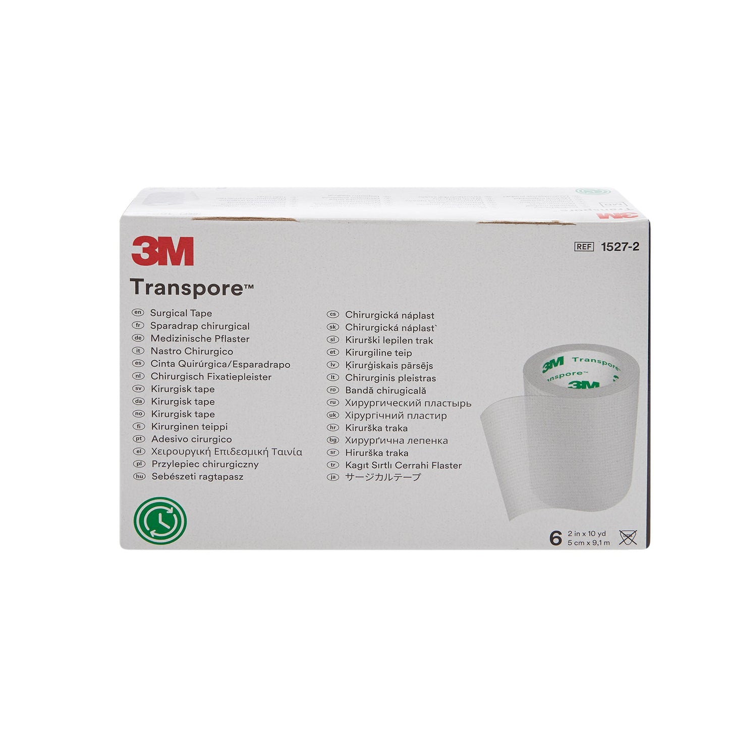 3M™ Transpore™ Plastic Medical Tape, 2 Inch x 10 Yard, Transparent 1527-2