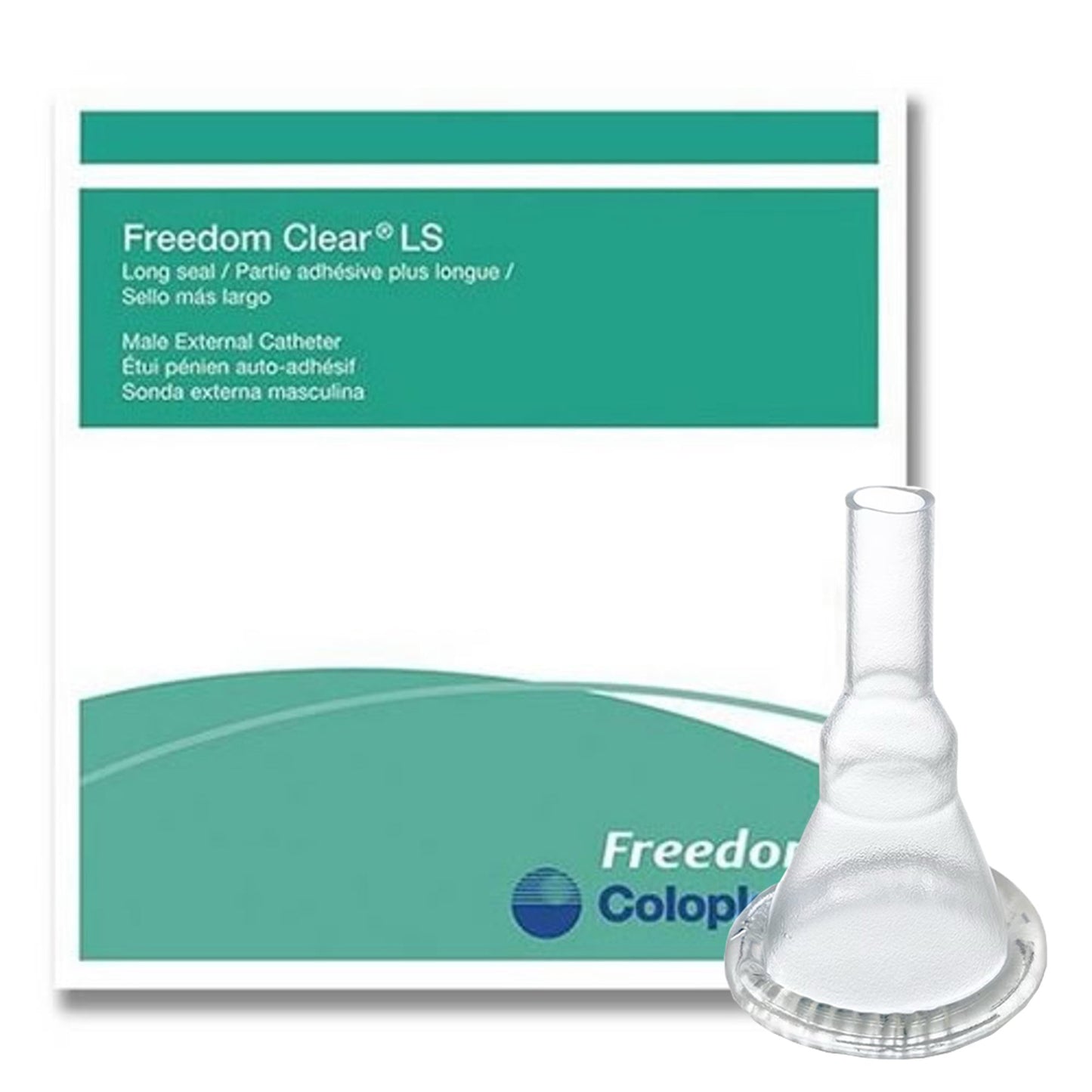 Male External Catheter Freedom Clear® LS Self-Adhesive Seal Silicone Intermediate - 5390