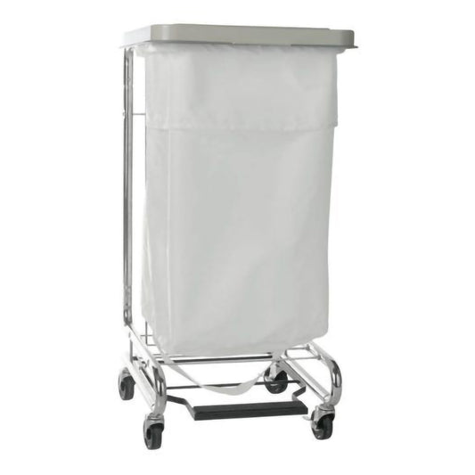 Hamper Stand McKesson Infectious Waste Rectangular Opening 30 to 33 gal. Capacity Foot Pedal Self-Closing Lid 03-159200