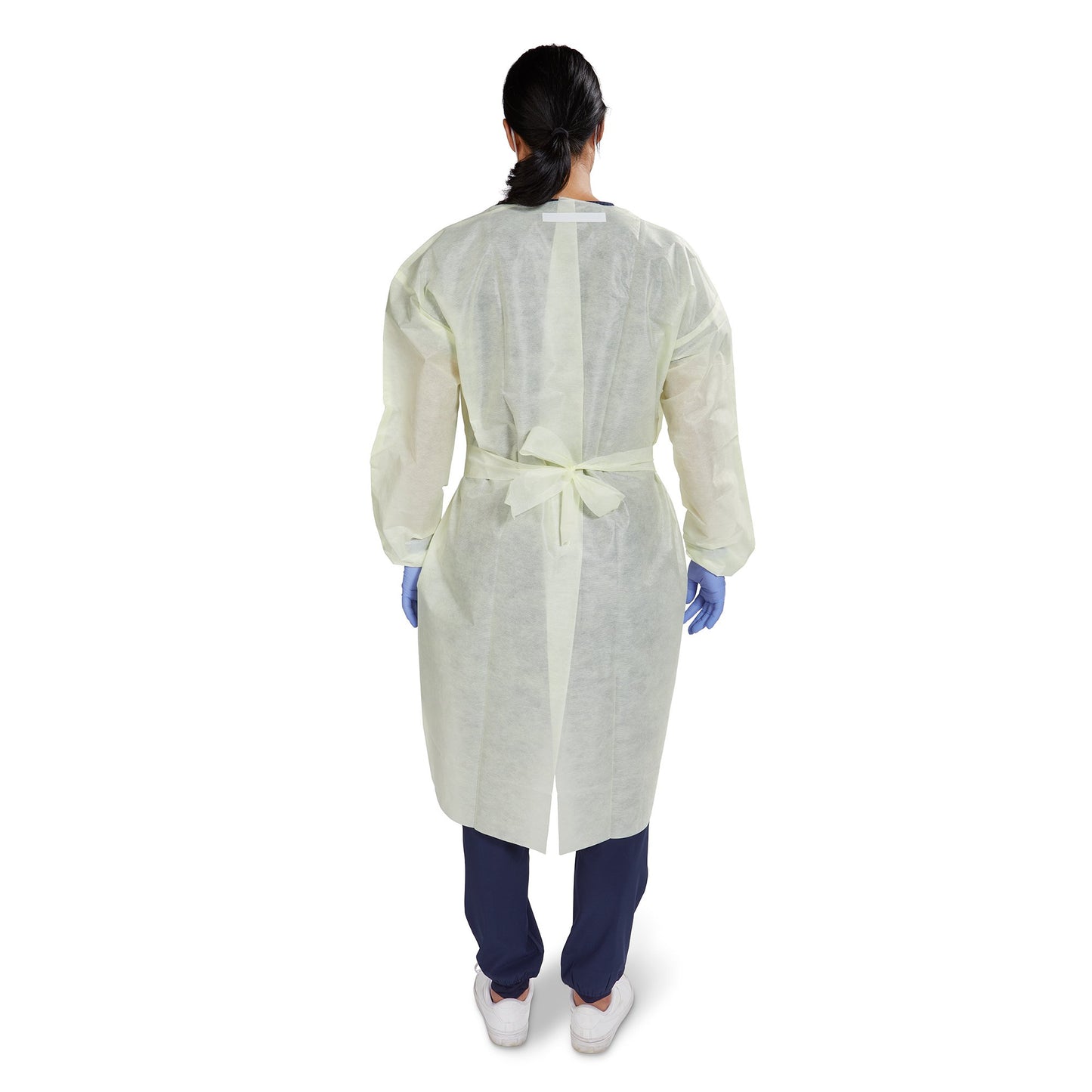 McKesson AAMI Level 2 Isolation Gown, Tape Tab Neck Style, One Size Fits Most 16-L2TNWT6Y-OSFM