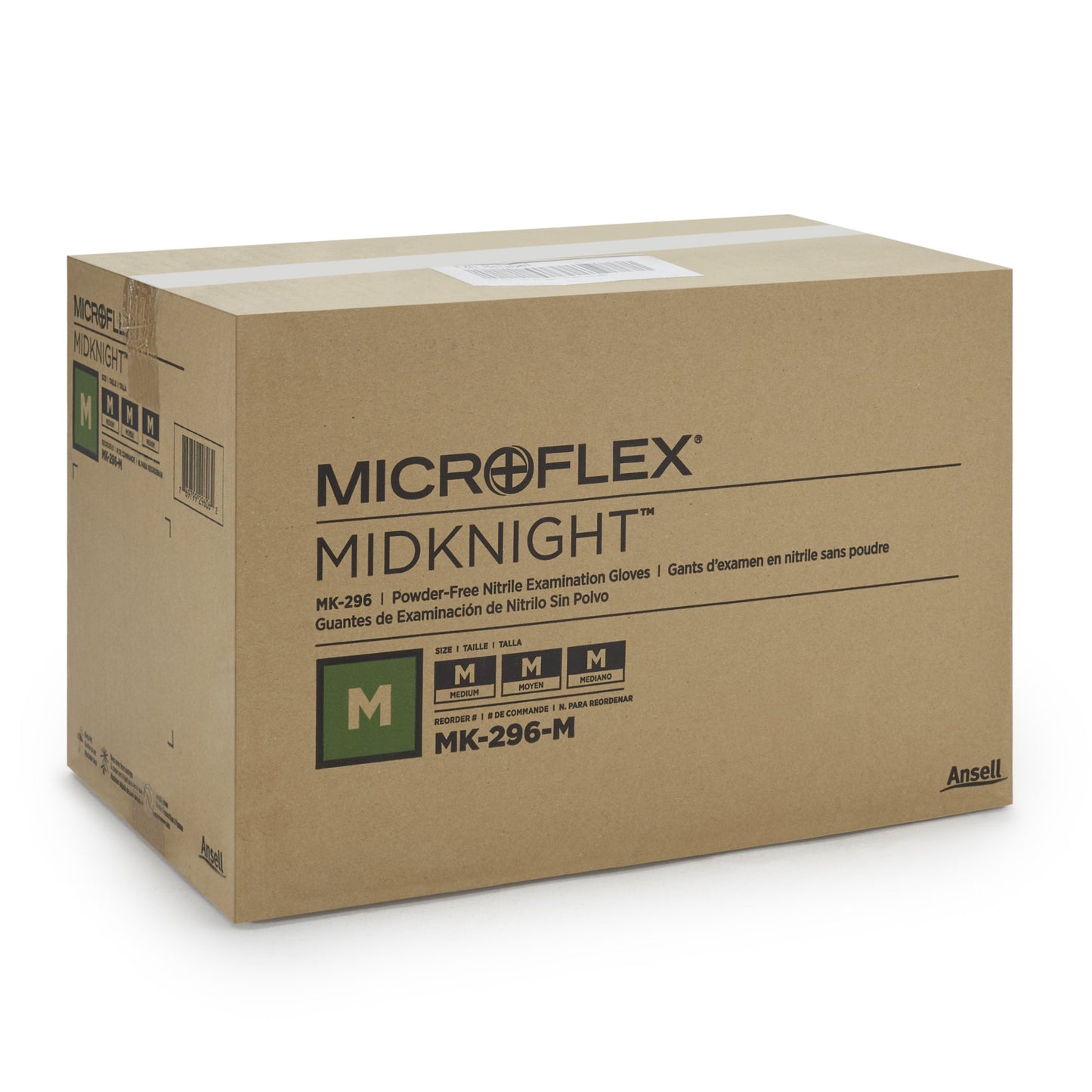 Microflex® Midknight™ Nitrile Exam Glove, Medium, Black MK-296-M