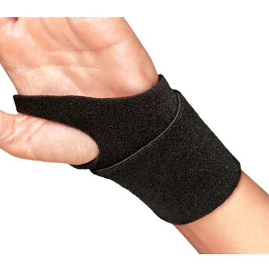 Wrist Support ProCare® Wraparound / Wristlet Neoprene Left or Right Wrist Black One Size Fits Most - 79-82050