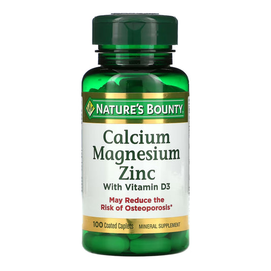 Vitamin Supplement Nature's Bounty® Calcium / Mag / Zinc Capsule 100 per Bottle - 74312004290