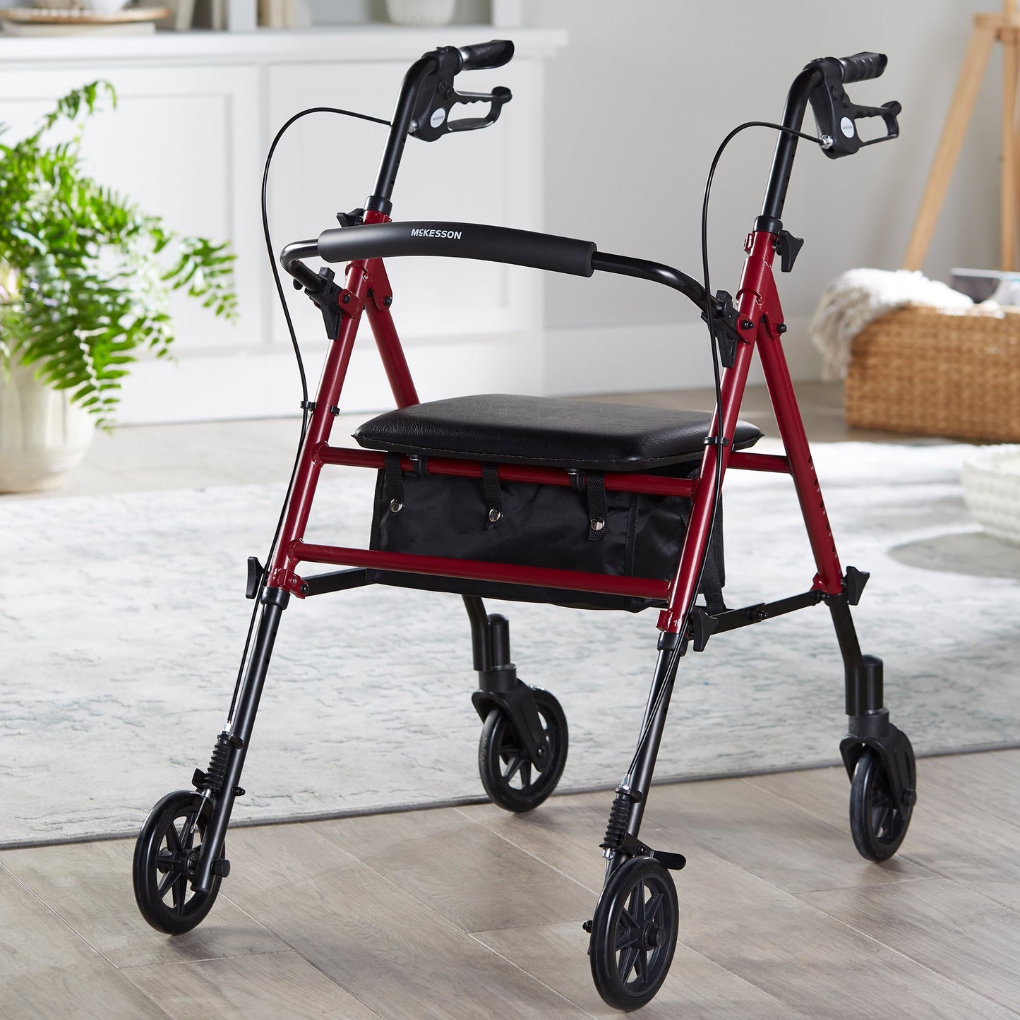 McKesson Four-Wheel Rollator 146-RTL10261RD