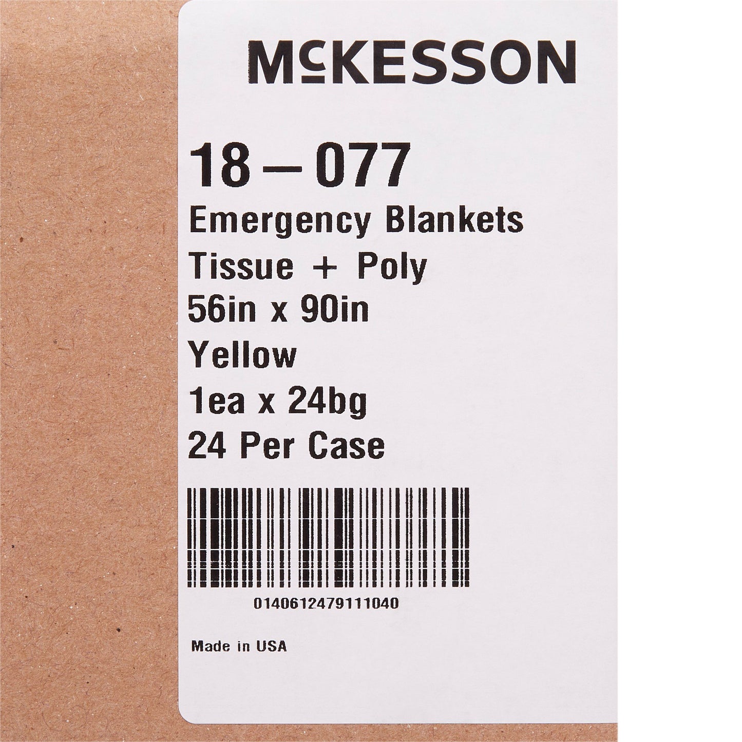 McKesson Rescue Blanket, 56 x 90 Inch 18-077