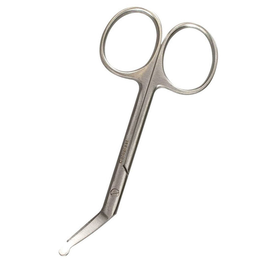 Ostomy Scissors Coloplast® 4 Inch Length Finger Ring Handle Curved Blunt Tip / Blunt Tip - 95050