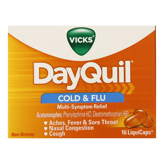 Vicks DayQuil Cold & Flu Multi-Symptom Relief LiquiCaps 37000055816