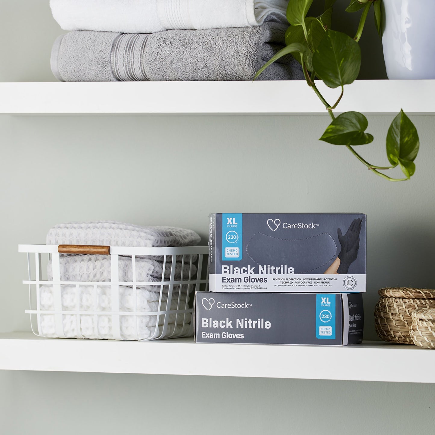 CareStock™ Nitrile Exam Glove, Extra Large, Black CS2778