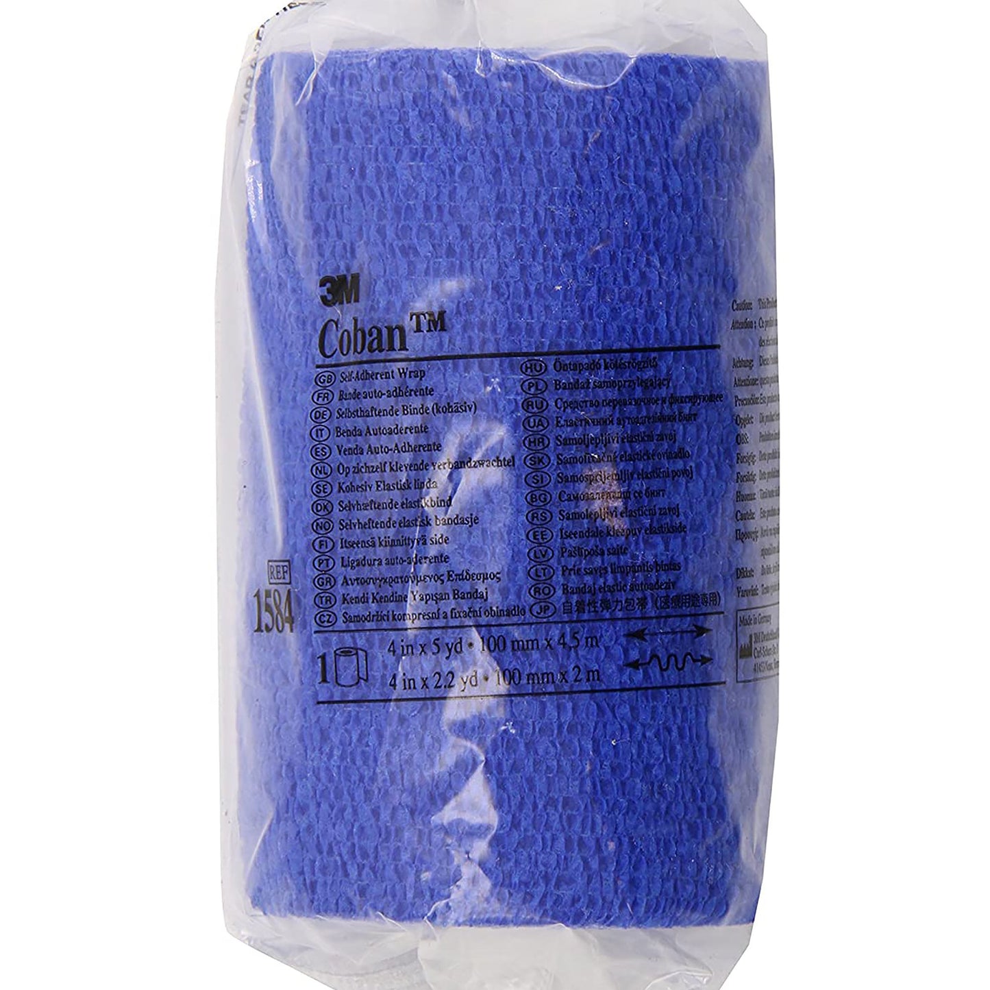 3M™ Coban™ Self-adherent Closure Cohesive Bandage, 4 Inch x 5 Yard 1584B