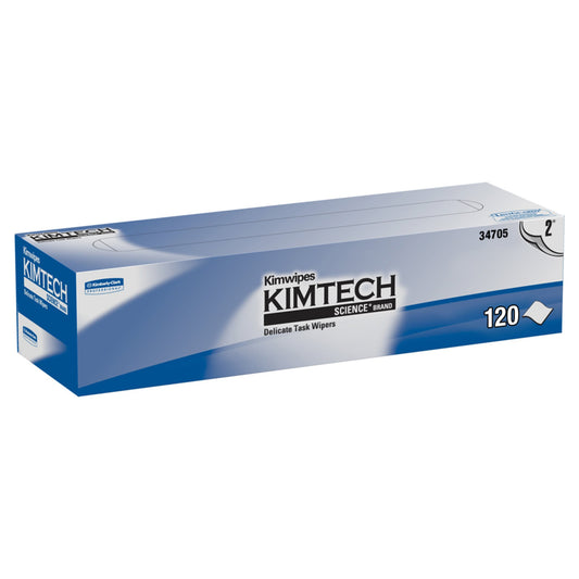 Delicate Task Wipe Kimtech™ Science Kimwipes Light Duty 120 Count Box 11.22 X 12.3 Inch NonSterile Disposable - 34705