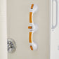 McKesson Rotating Suction-Cup Grab Bar, White/Yellow Plastic 146-RTL13084