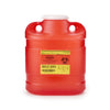 Sharps Container BD™ Red Base 11-1/2 H X 9-2/5 W X 5-3/10 D Inch Vertical Entry 1.725 Gallon - 305489