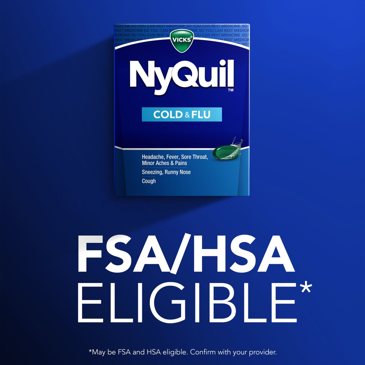 Vicks NyQuil Cold & Flu LiquiCaps 37000055716