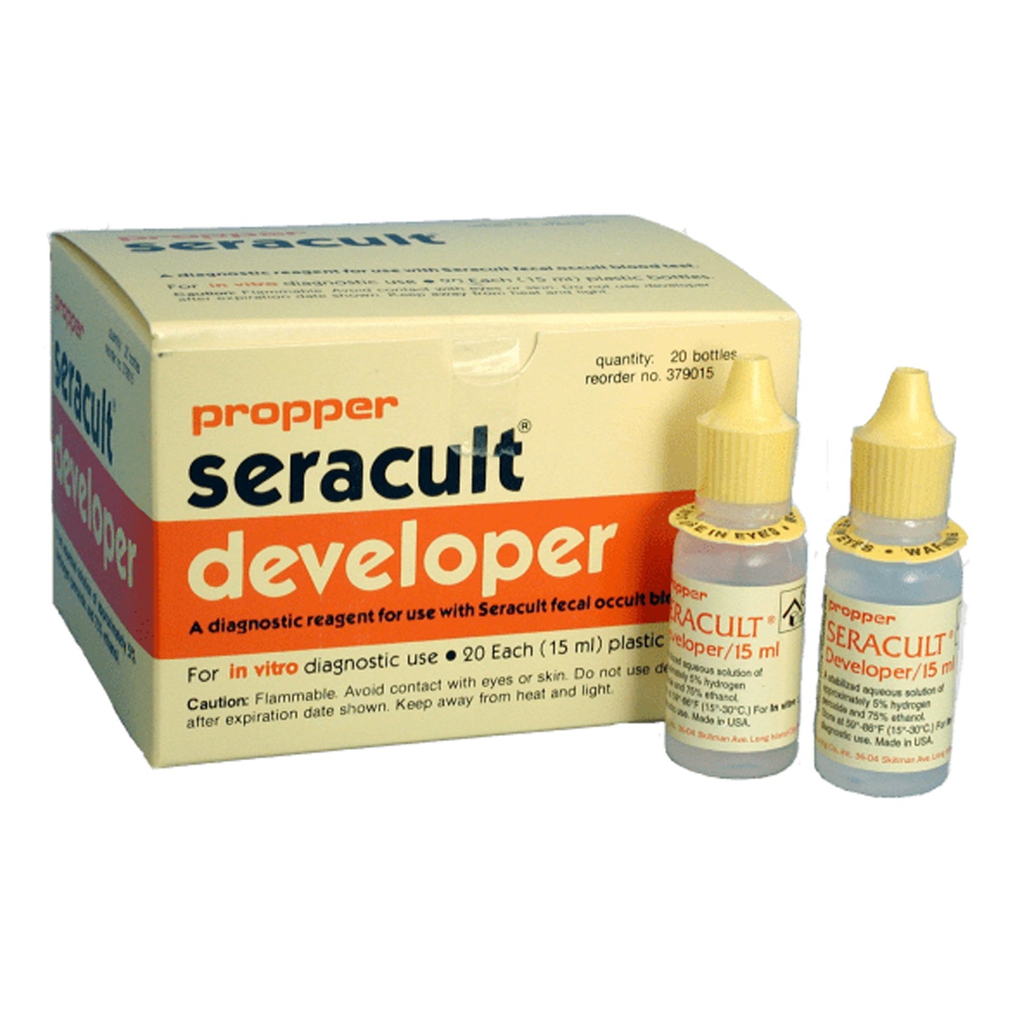 Cancer Screening Test Kit Seracult® Fecal Occult Blood Test (FOBT) 100 Tests CLIA Waived - 37100100