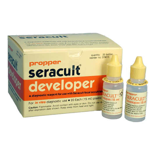 Cancer Screening Test Kit Seracult® Fecal Occult Blood Test (FOBT) 100 Tests CLIA Waived - 37100100