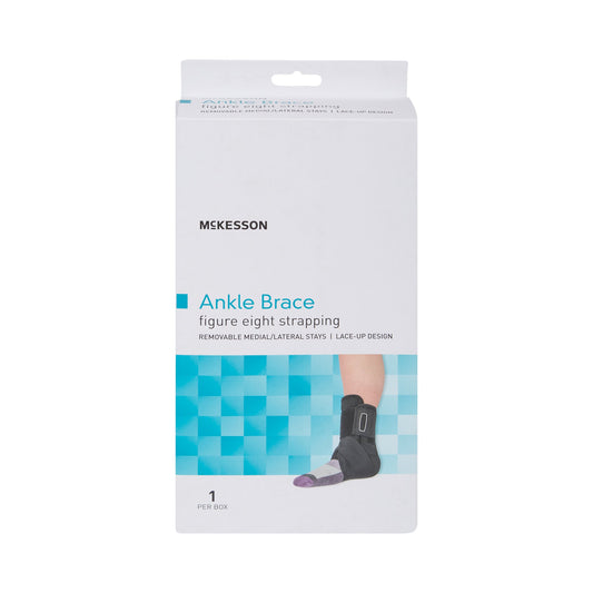 Ankle Brace McKesson Small Lace-Up / Figure-8 Strap / Hook and Loop Closure Foot - 155-81-97043