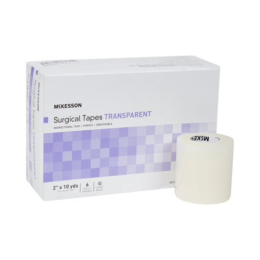 Medical Tape McKesson Transparent 2 Inch X 10 Yard Plastic NonSterile - 16-47220