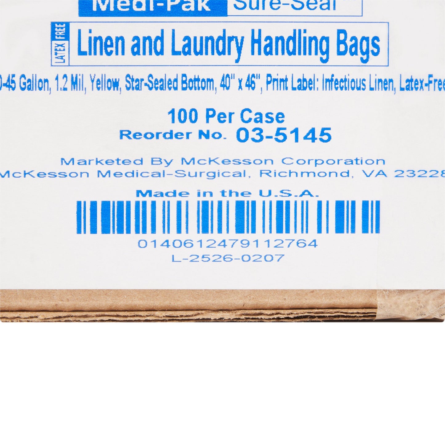 SURE-SEAL™ Chemotherapy Linen Bag, 40-45 gal 03-5145