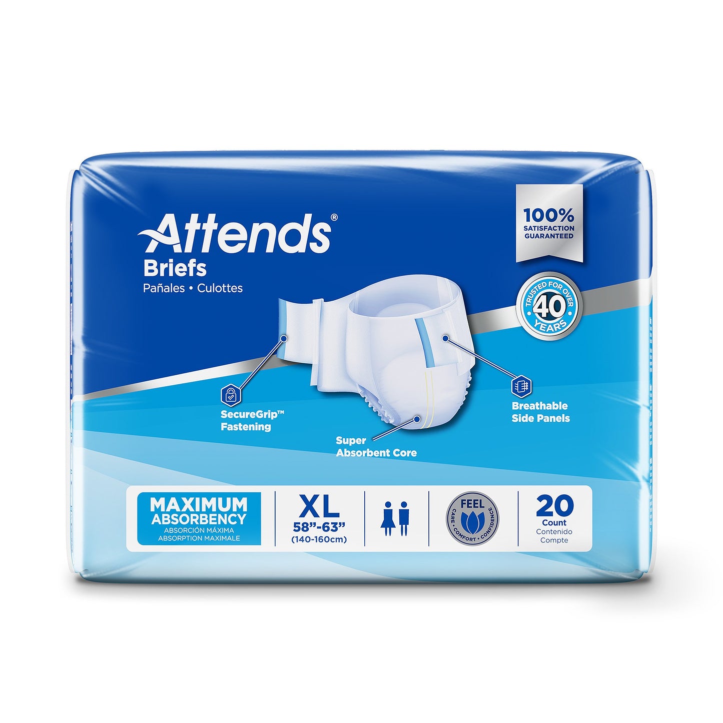 Attends® Heavy Absorbency Briefs, Extra Large DDA40