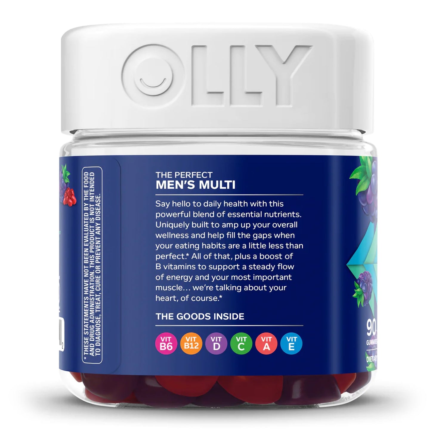 Olly The Perfect Men's Multi Gummies, Blackberry Blitz 85815800502