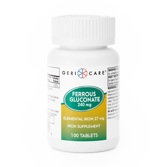 Mineral Supplement Geri-Care® Iron 240 mg Strength Tablet 100 per Bottle - 724-01-GCP