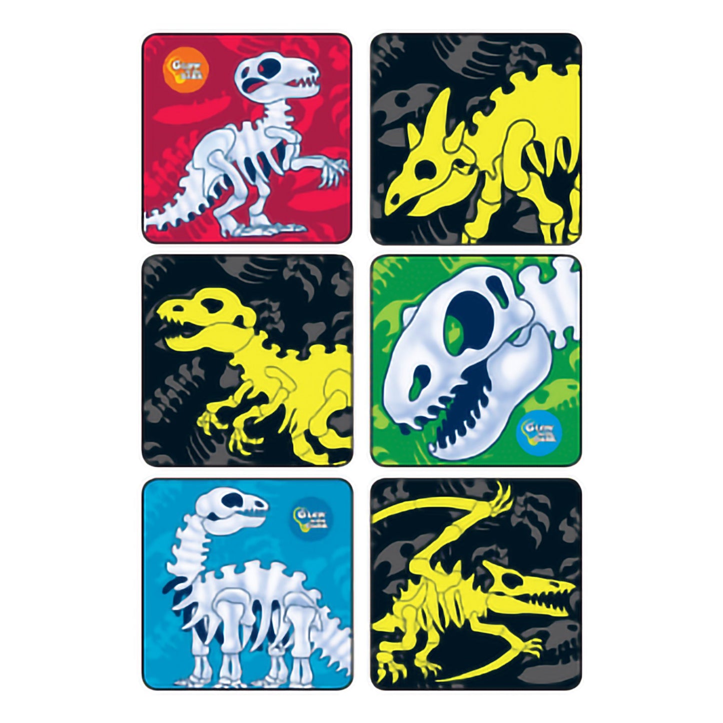 Medibadge® KLS™ Glow-In-The-Dark Dinosaur Bones Stickers 2893P