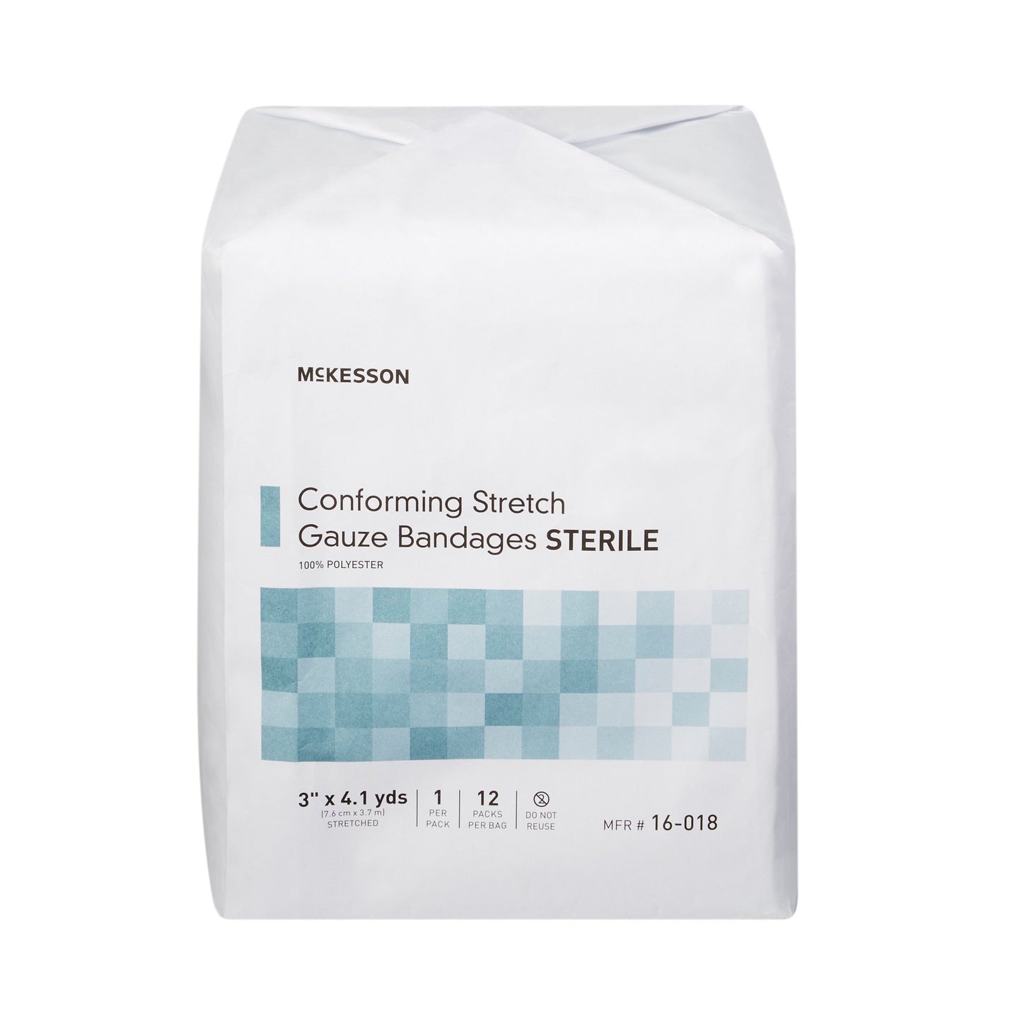 McKesson Sterile Conforming Bandage, 3 Inch x 4-1/10 Yard 16-018