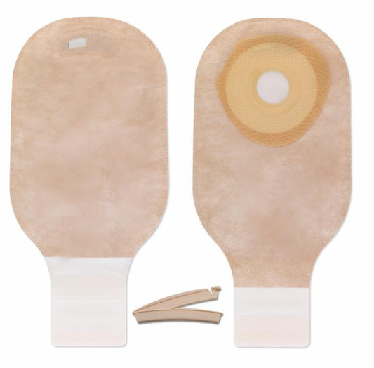 Hollister Premier One-Piece Drainable Transparent Filtered Colostomy Pouch, 12 Inch Length, 1 Inch Stoma 88425, Box of 10