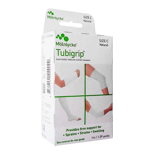 Elastic Tubular Support Bandage Tubigrip® 2-3/4 Inch X 1 Yard Medium Arm / Small Ankle Pull On Natural NonSterile Size C Standard Compression - 1521