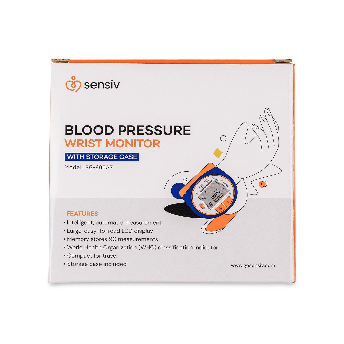Sensiv Wrist Blood Pressure Monitor SENBPWR