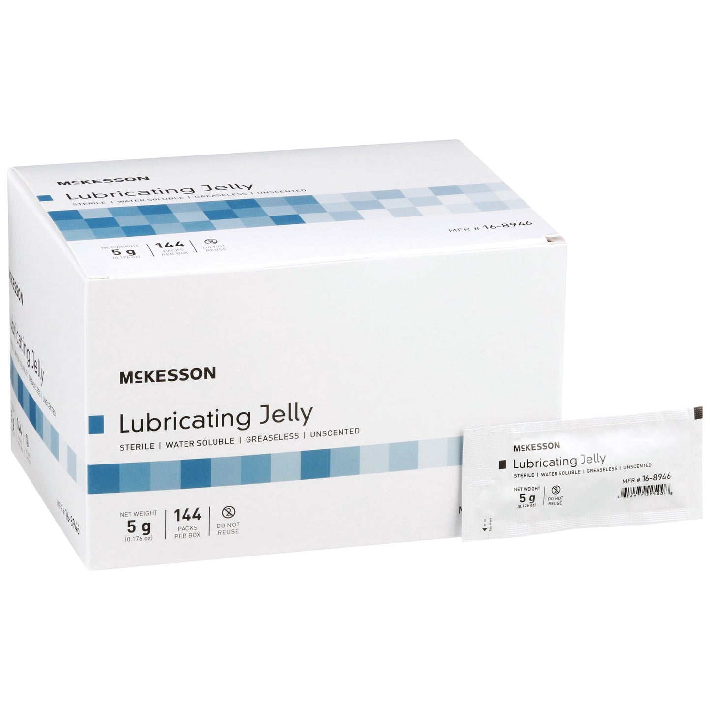 Lubricating Jelly McKesson 5 Gram Individual Packet Sterile - 16-8946