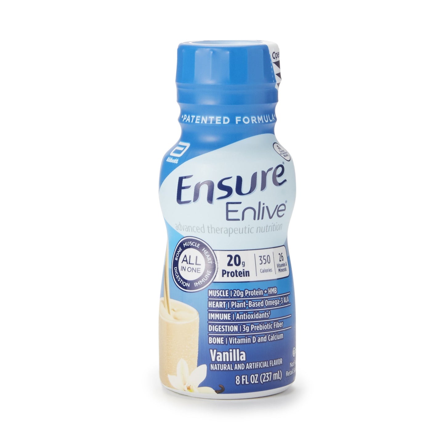 Oral Supplement Ensure® Enlive® Advanced Therapeutic Nutrition Shake Vanilla Flavor Liquid 8 oz. Bottle - 64286