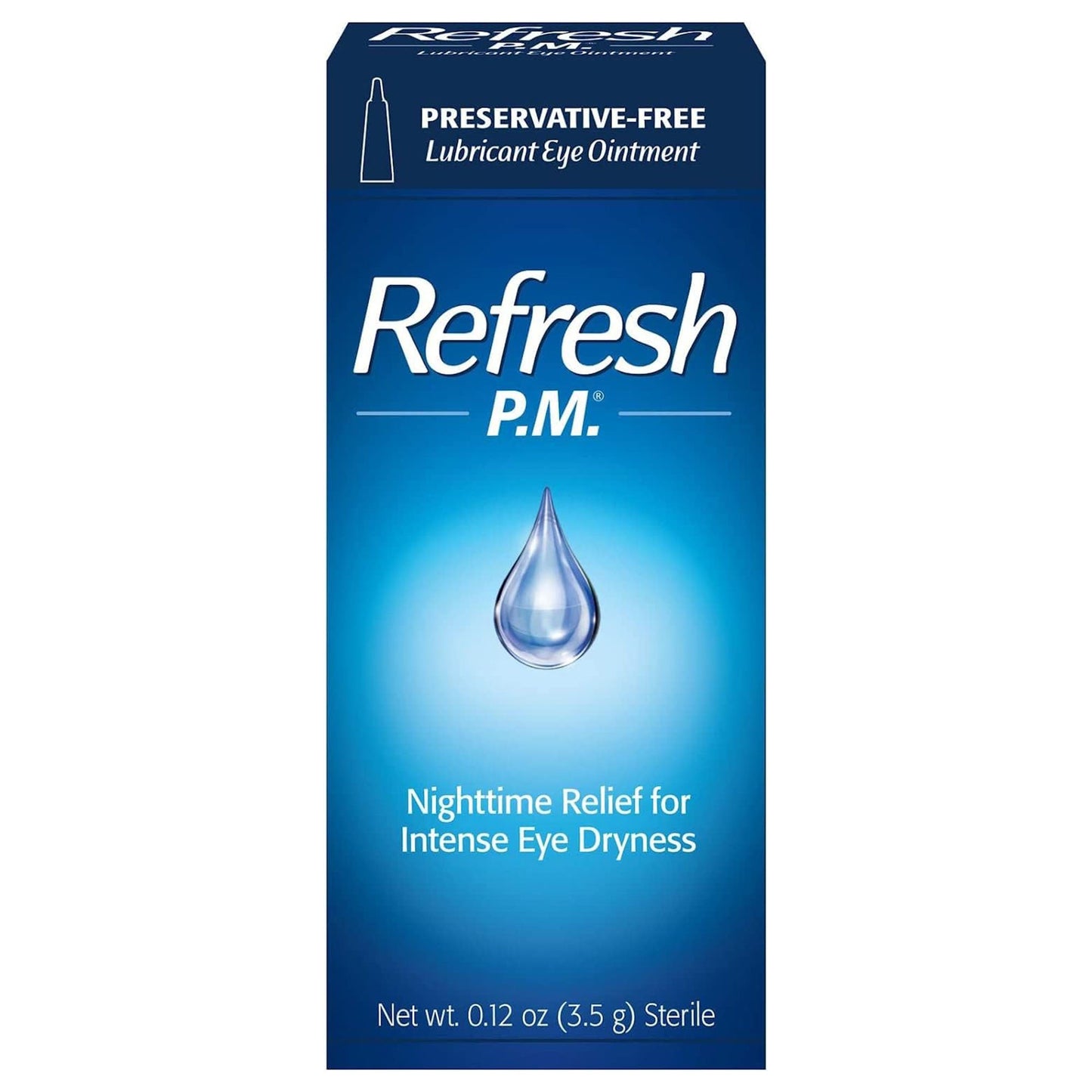 Refresh P.M.® Lubricant Eye Ointment, 0.12-ounce Dropper Bottle 00023066704